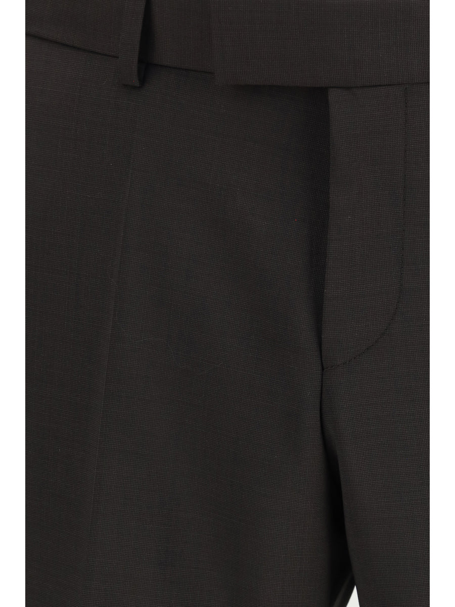 Suit Virgin Wool Dark Brown Merino Suits