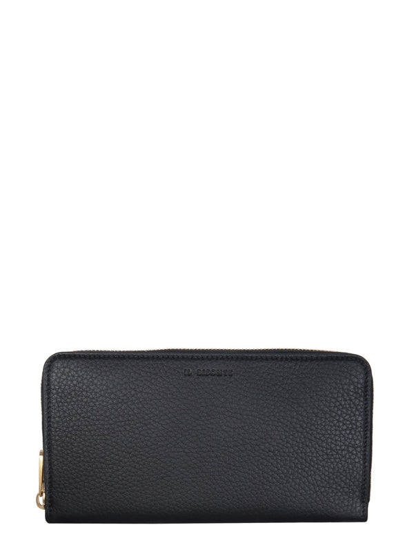 Mediterranean Portfolio Black Leather Wallets & Purses