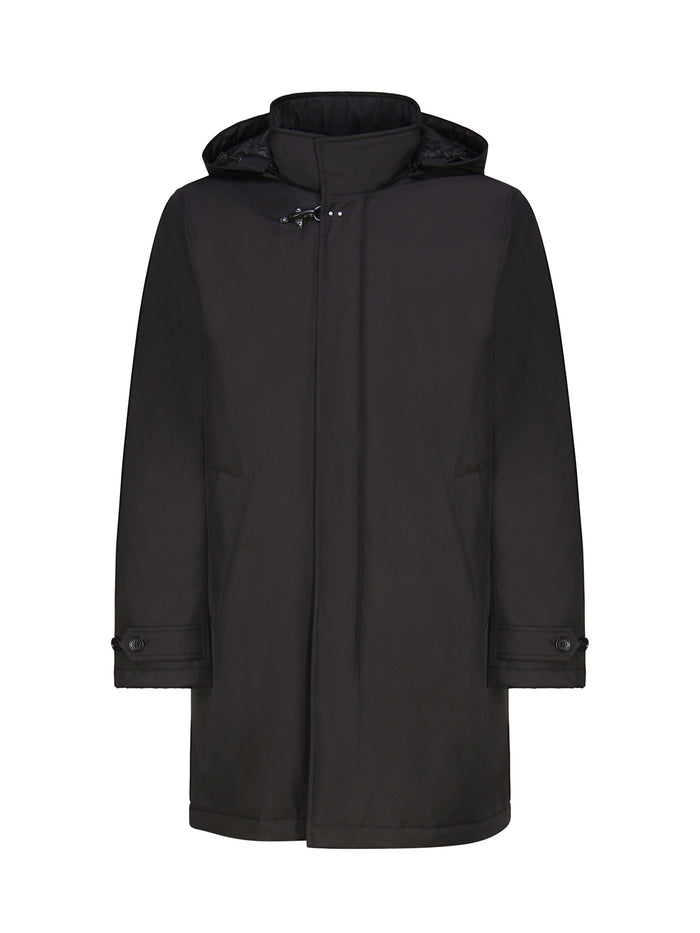 Fay Coats Black Nylon