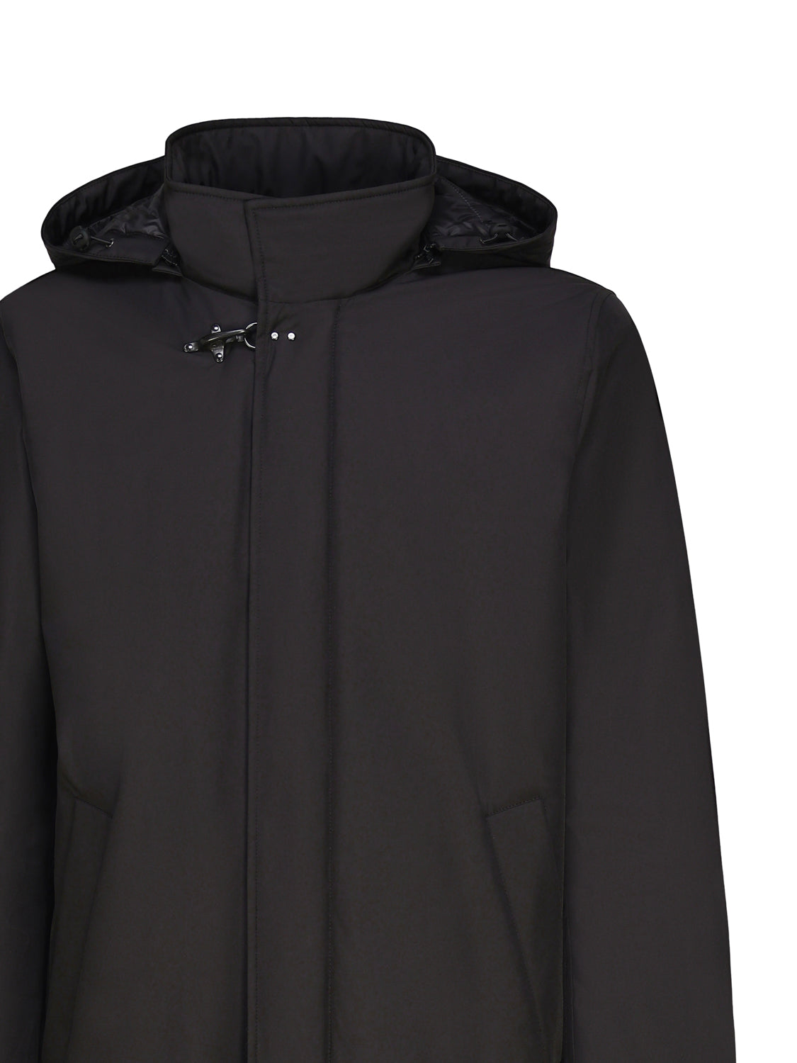 Fay Coats Black Nylon