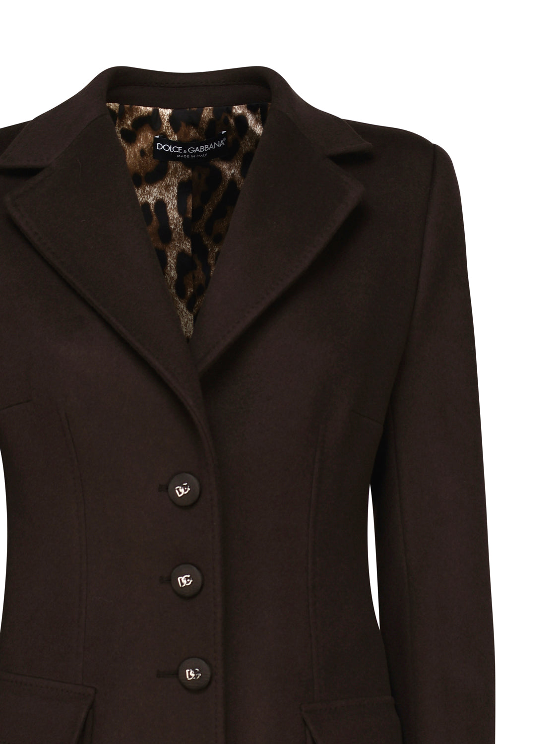 Dolce & Gabbana Coats Brown Wool