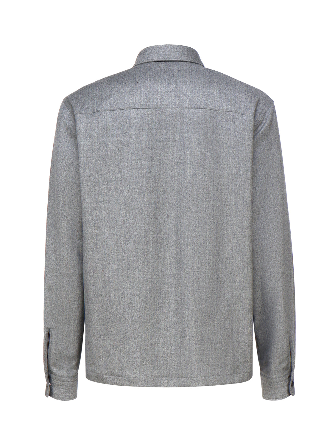 Zegna Shirts Grey Wool