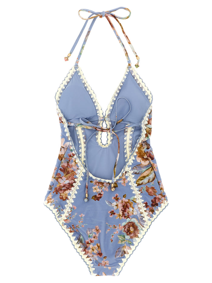 Awaken one-piece swimsuit Light Blue Polyamide Beachwear