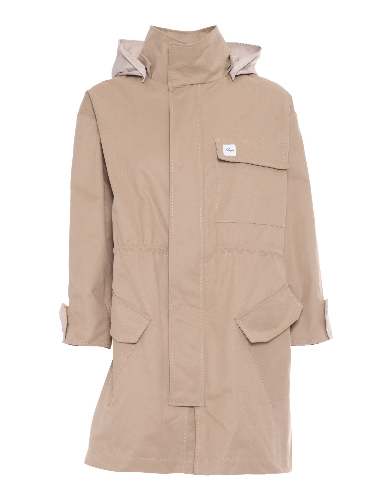 DRILL OVER PARKA GIRL Beige