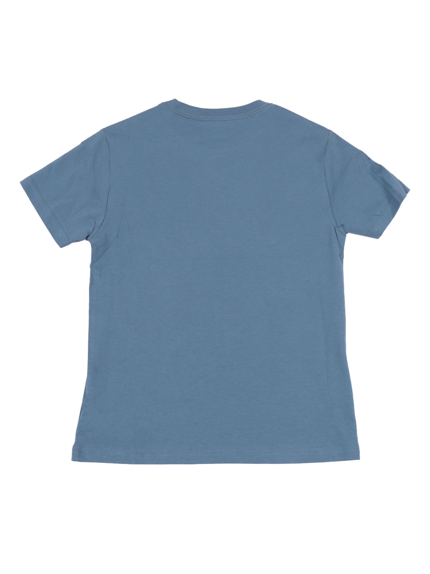 SS CN-TOPS-T-SHIRT Blue Cotton Short Sleeves T-shirt