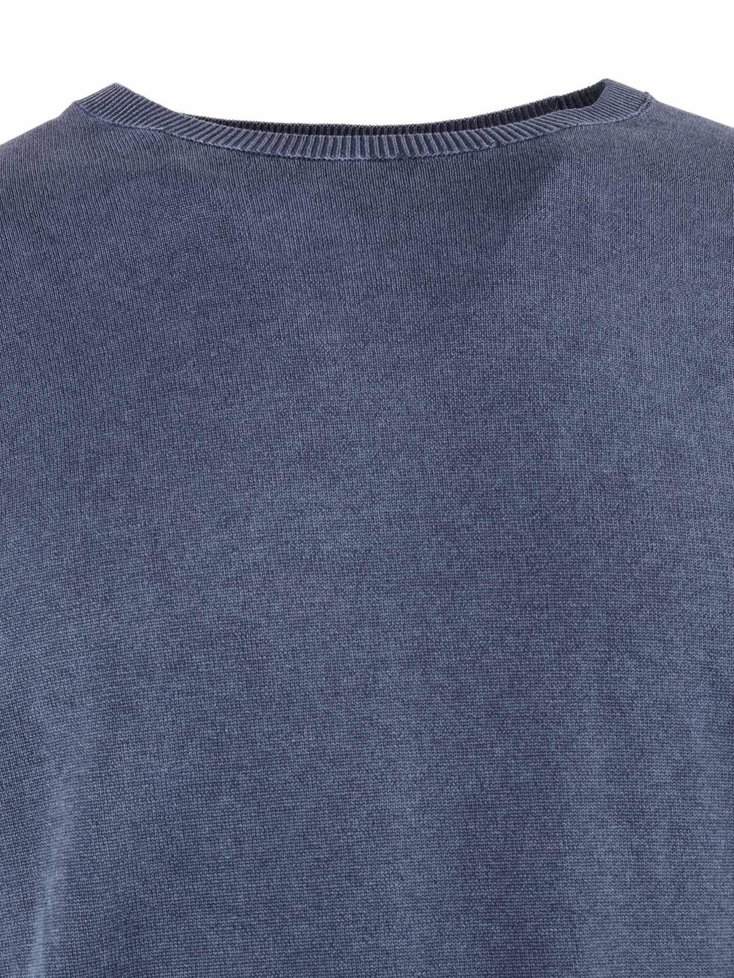 techno wash round 16 knit Blue Cotton Turtleneck