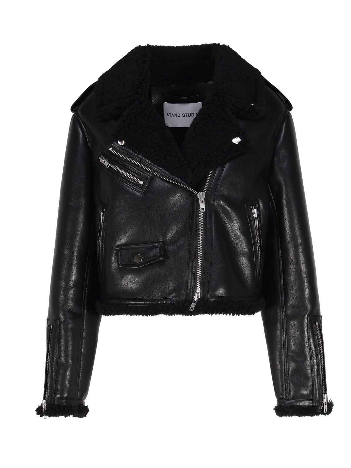 Stand Studio Jackets Black Polyurethane