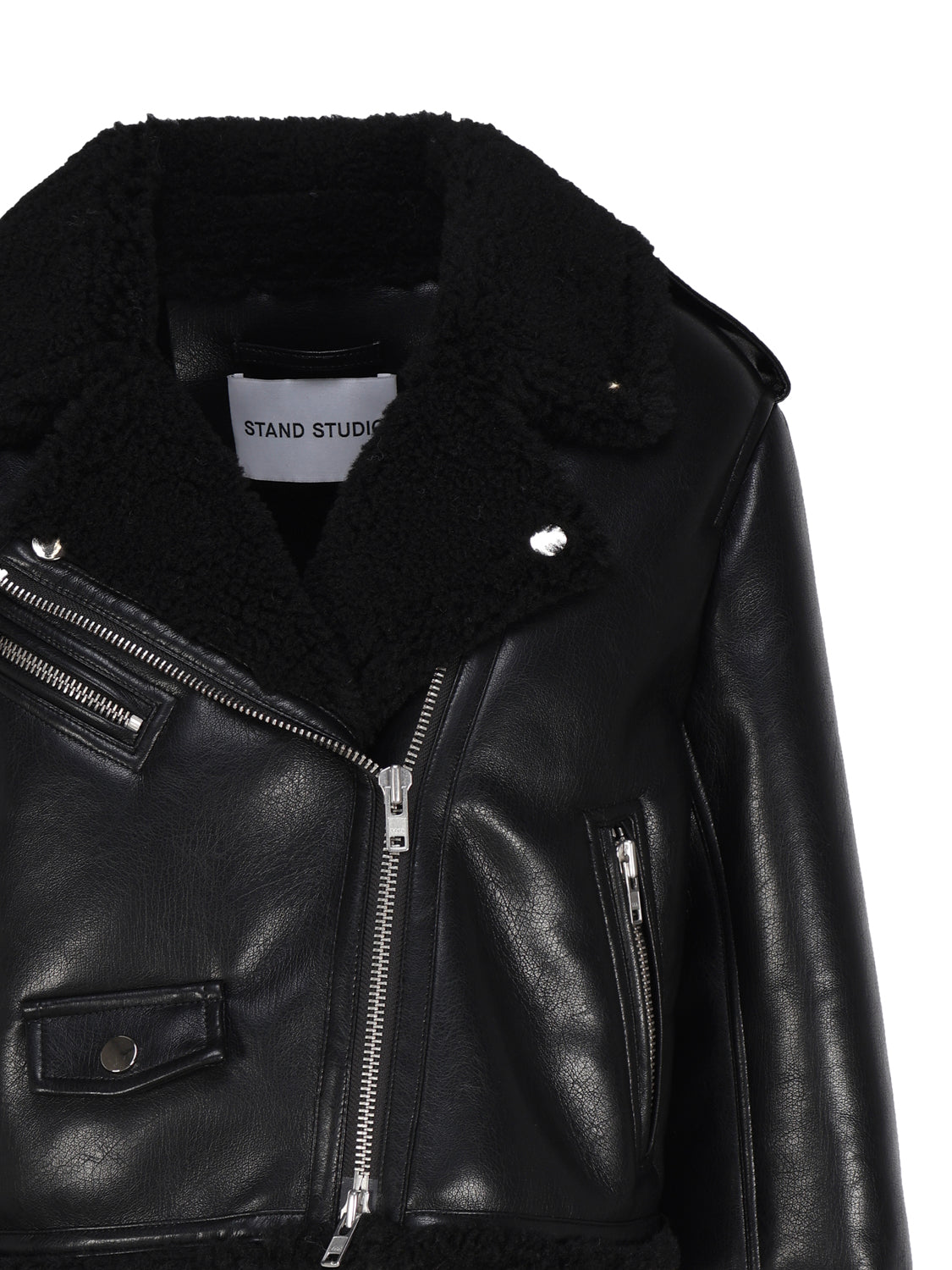 Stand Studio Jackets Black Polyurethane