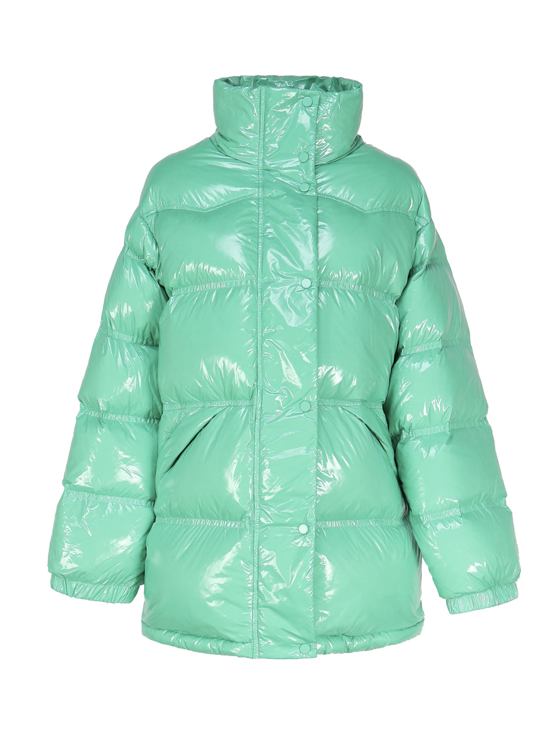 Stand Studio Coats Green Polyamide