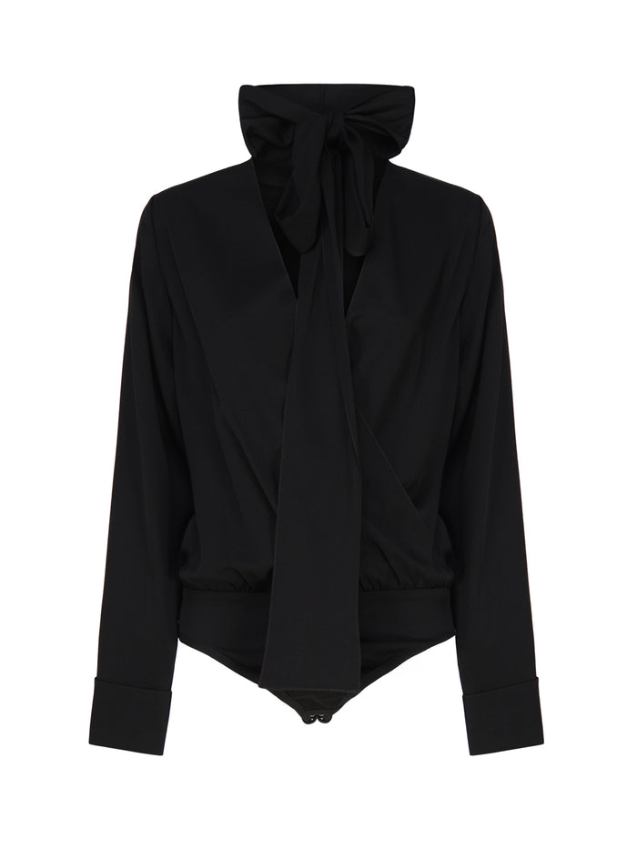 SportMax Top Black Silk