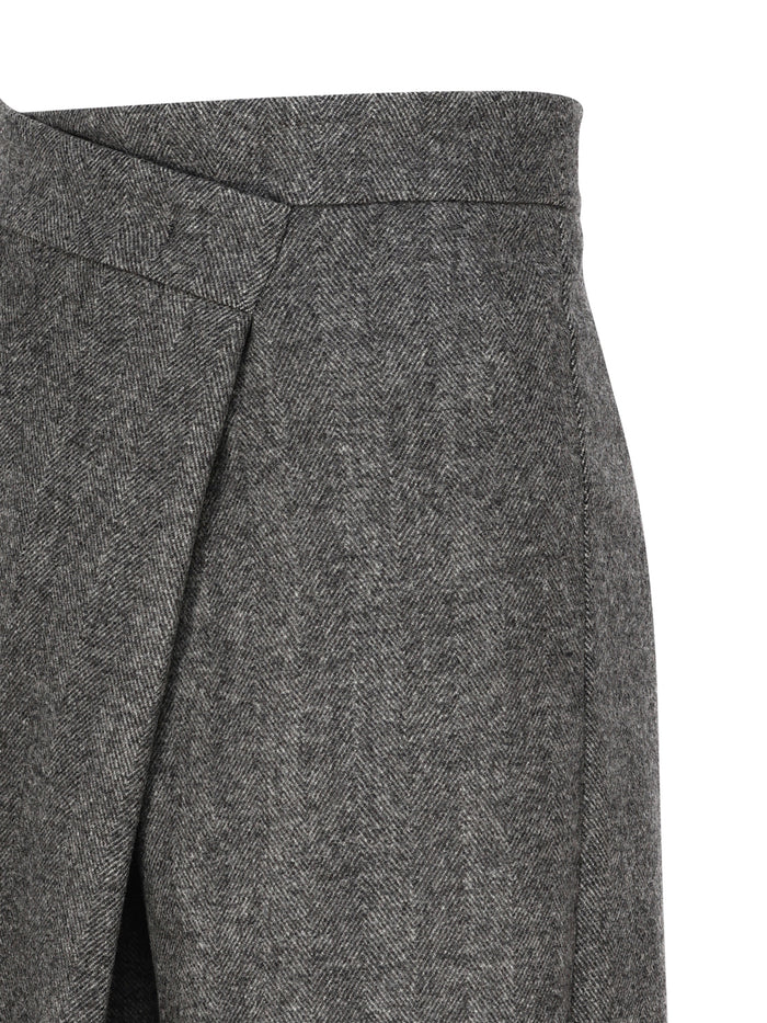 Max Mara Rtw Grey Lana Vergine Ovis Aries