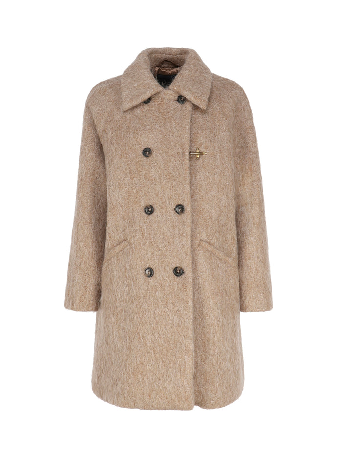 Fay Coats Beige Wool