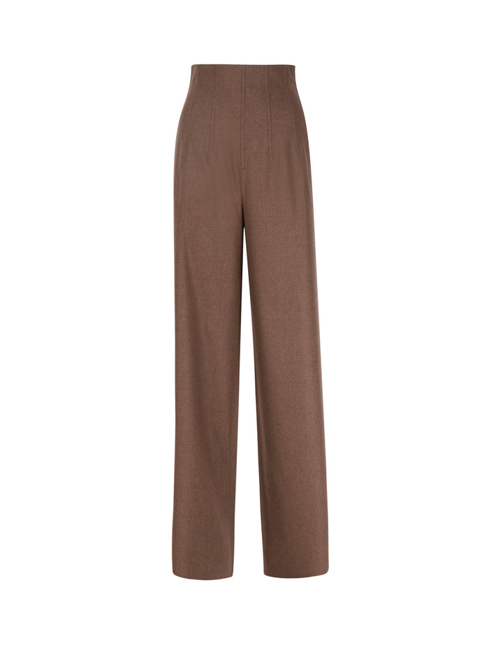 Max Mara Rtw Brown Virgin Wool