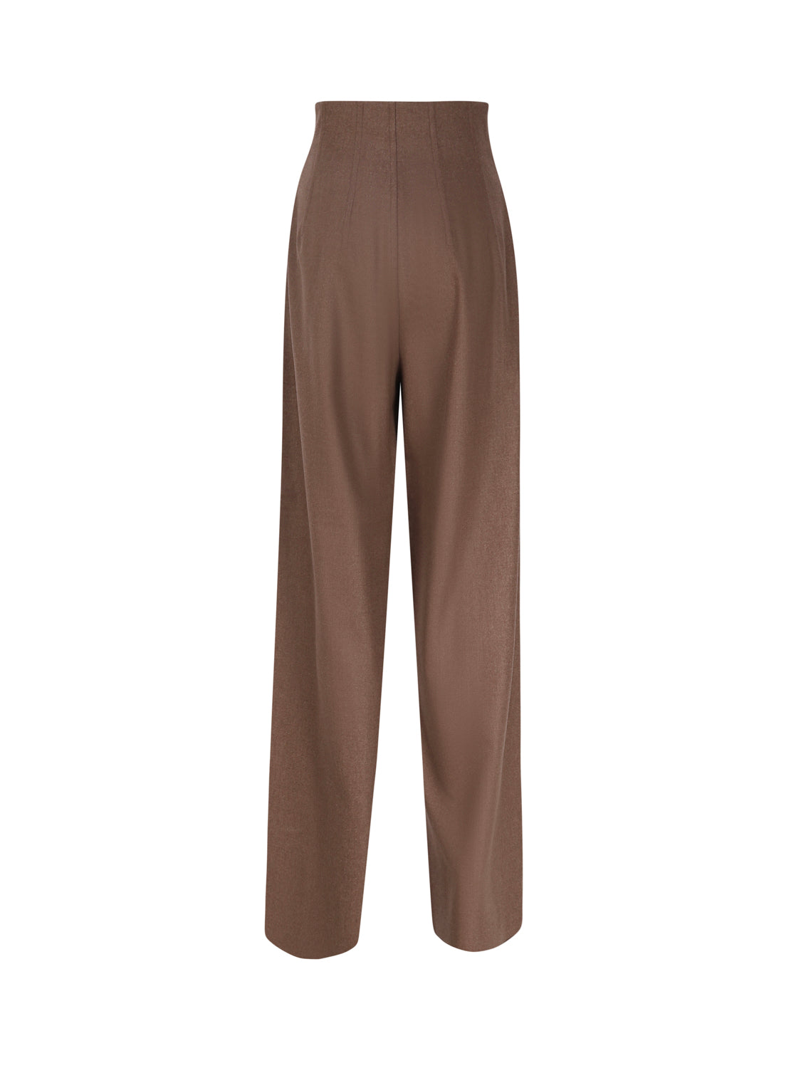 Max Mara Rtw Brown Virgin Wool