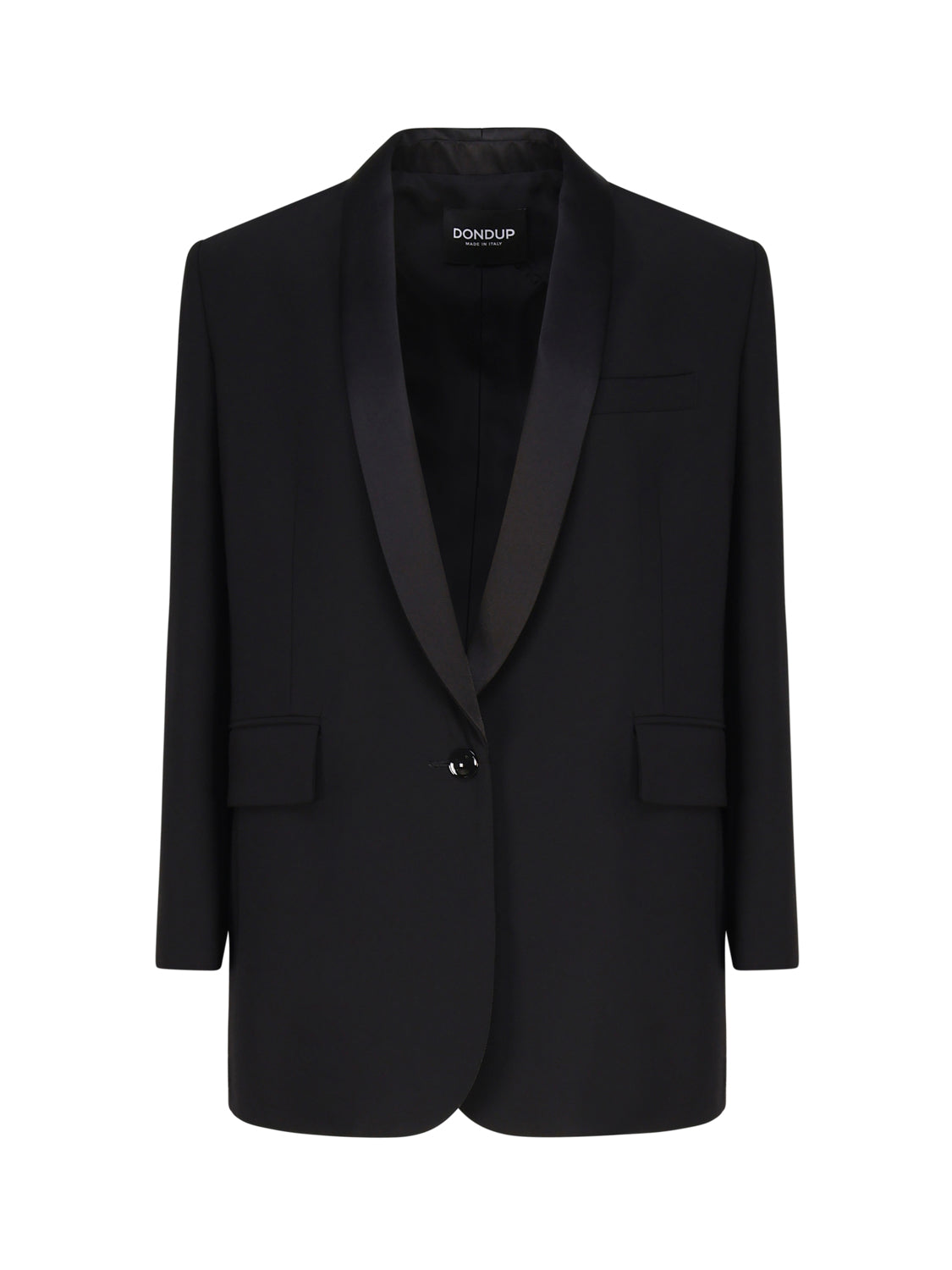 Dondup Jackets Black Virgin Wool Polyester