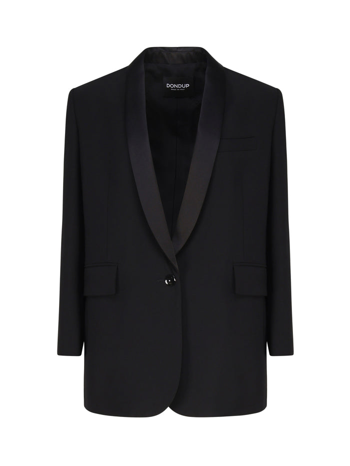 Dondup Jackets Black Virgin Wool Polyester