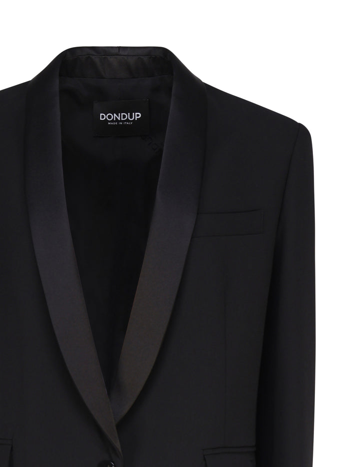 Dondup Jackets Black Virgin Wool Polyester