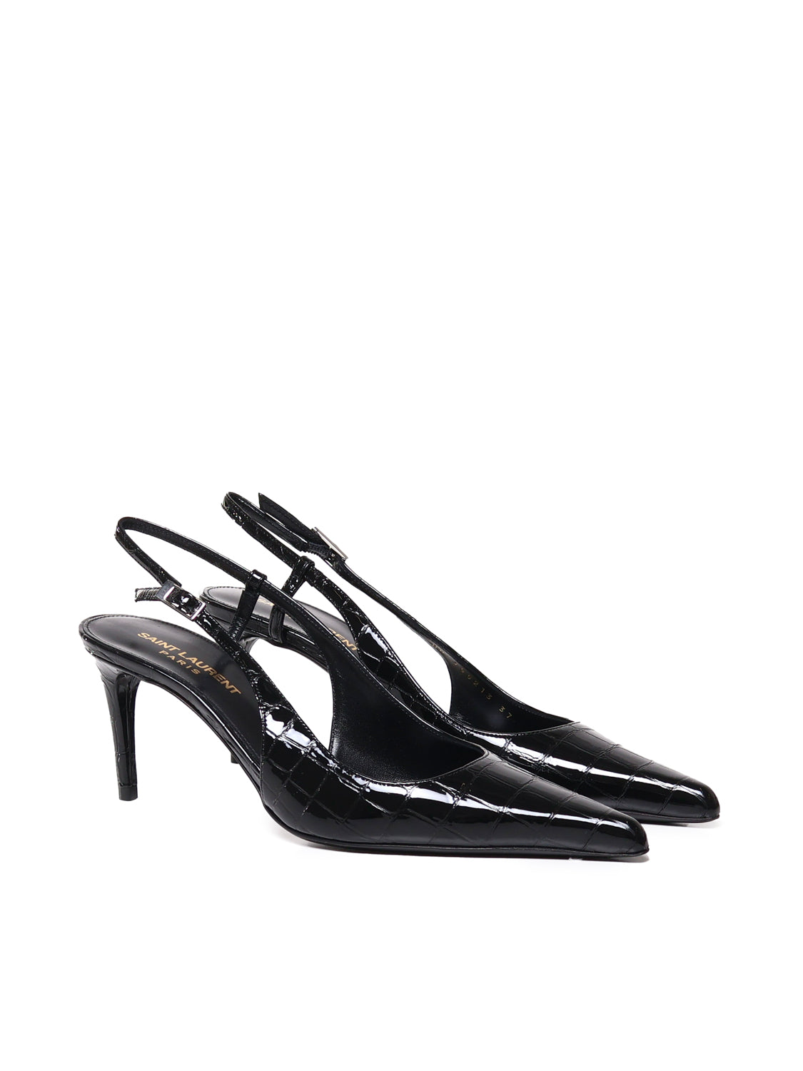 Saint Laurent With Heel Black Calfskin