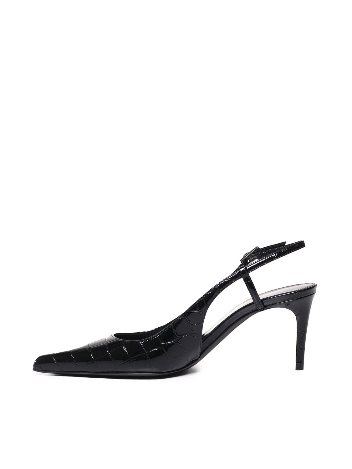 Saint Laurent With Heel Black Calfskin