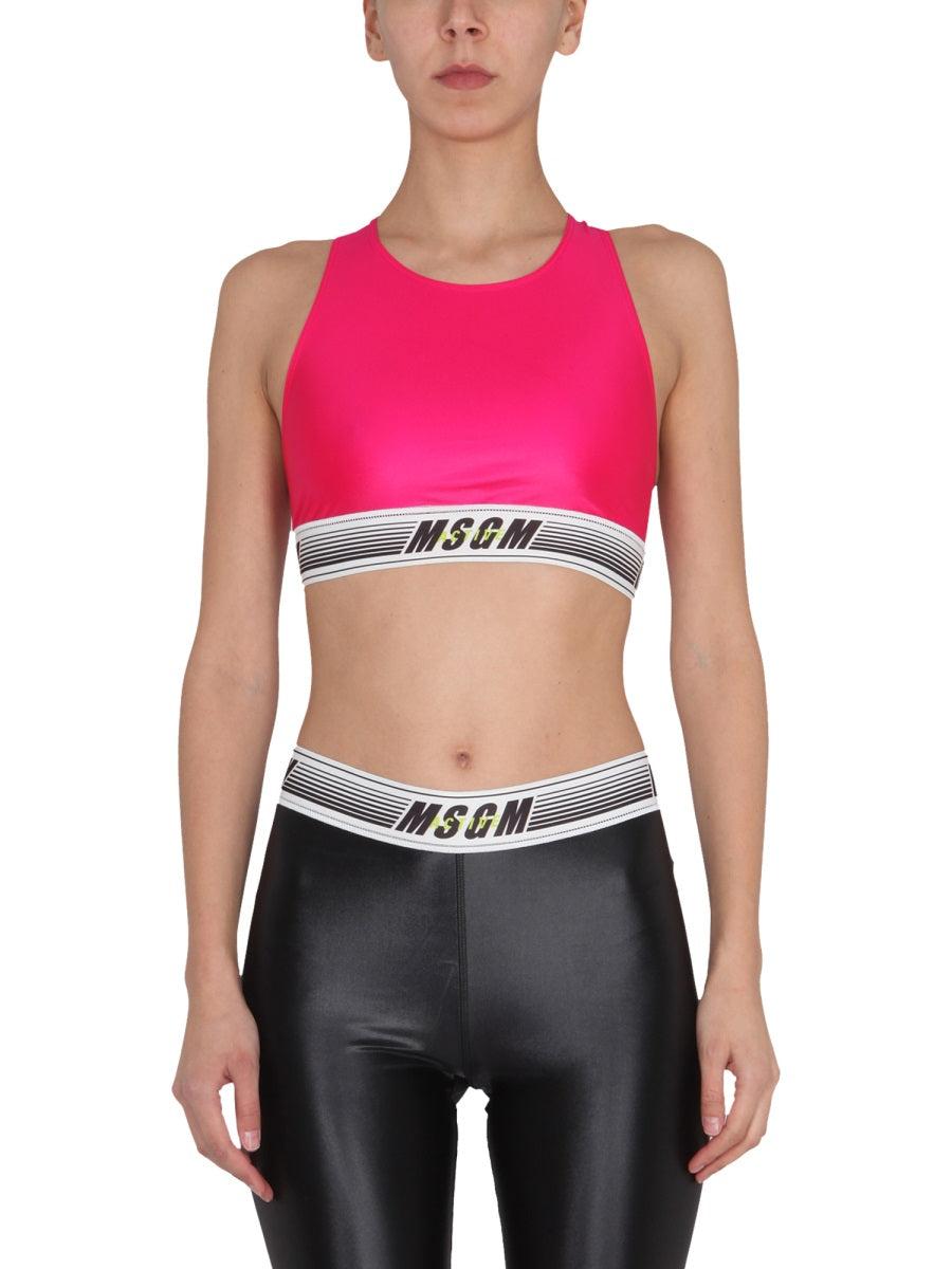 Top Activewear Fuchsia Polyamide Elastane Tops