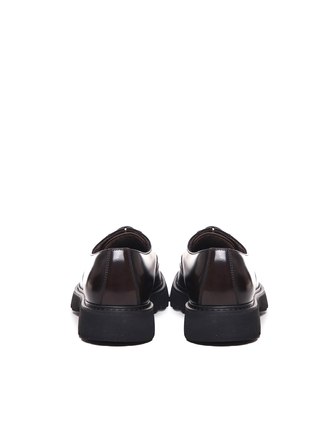 Doucals Flat Shoes Ebony Leather