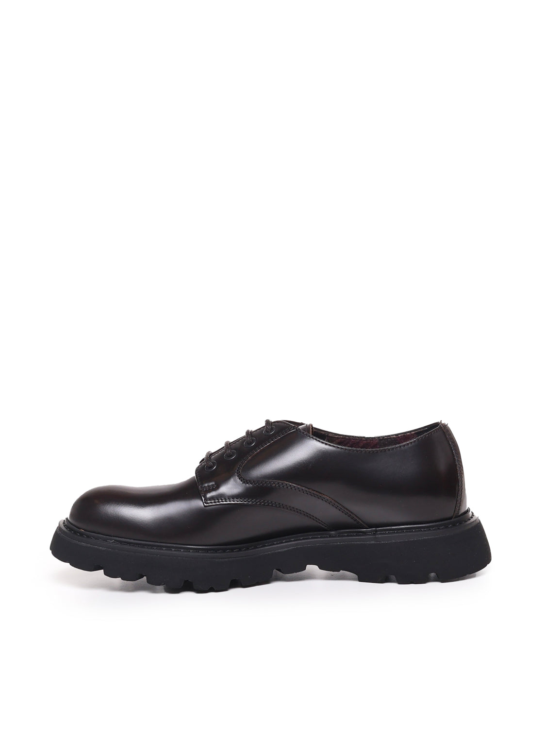 Doucals Flat Shoes Ebony Leather