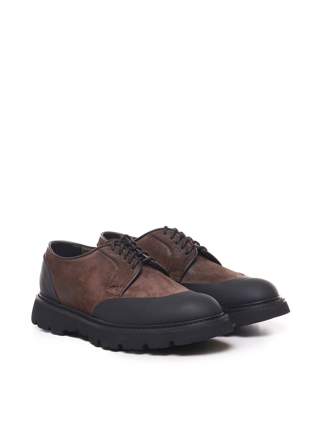 Doucals Flat Shoes Blue, Brown Rubber