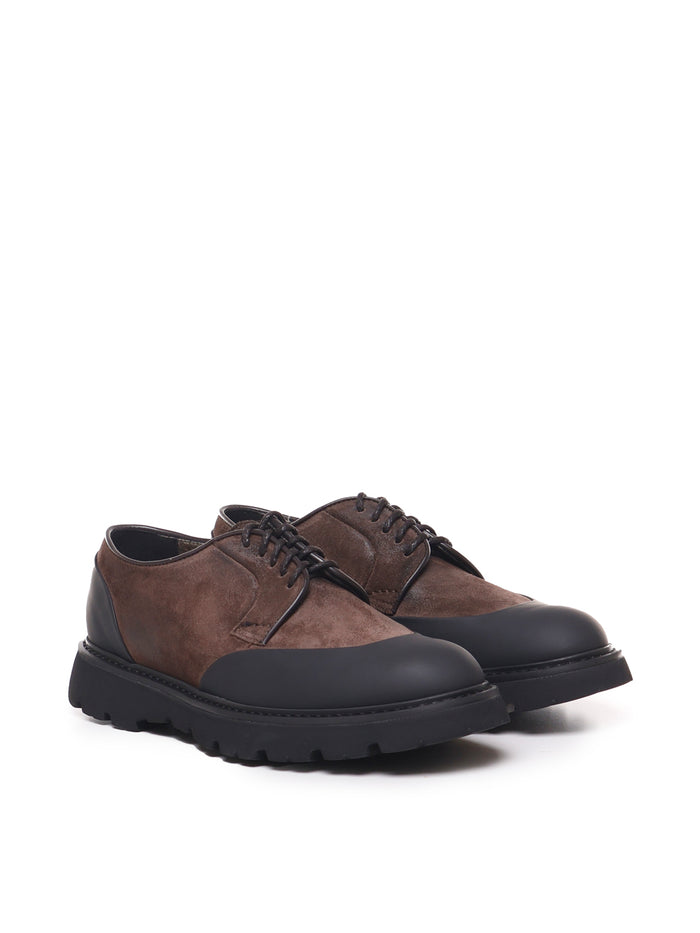 Doucals Flat Shoes Blue, Brown Rubber