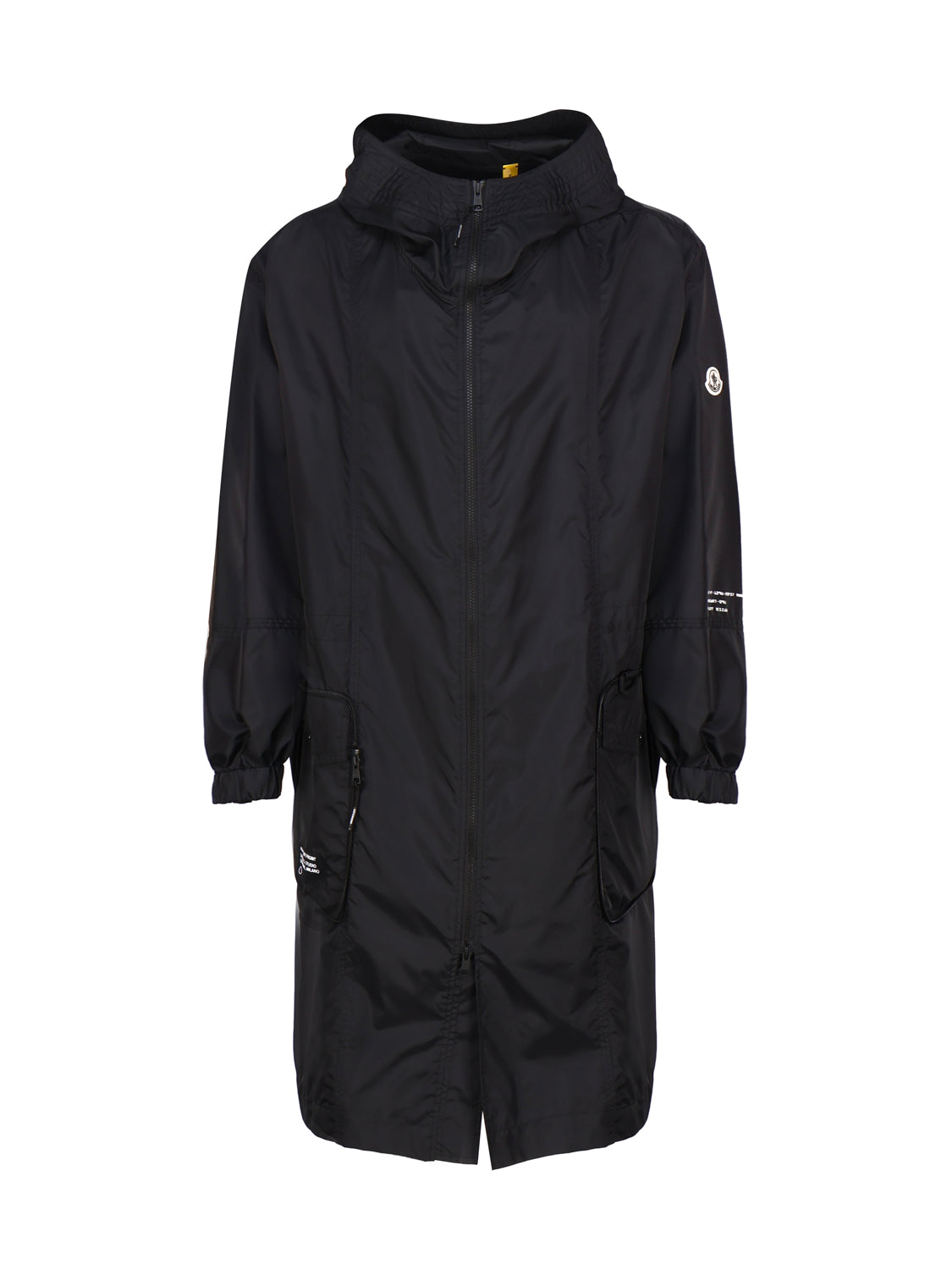 Moncler Coats Black Nylon