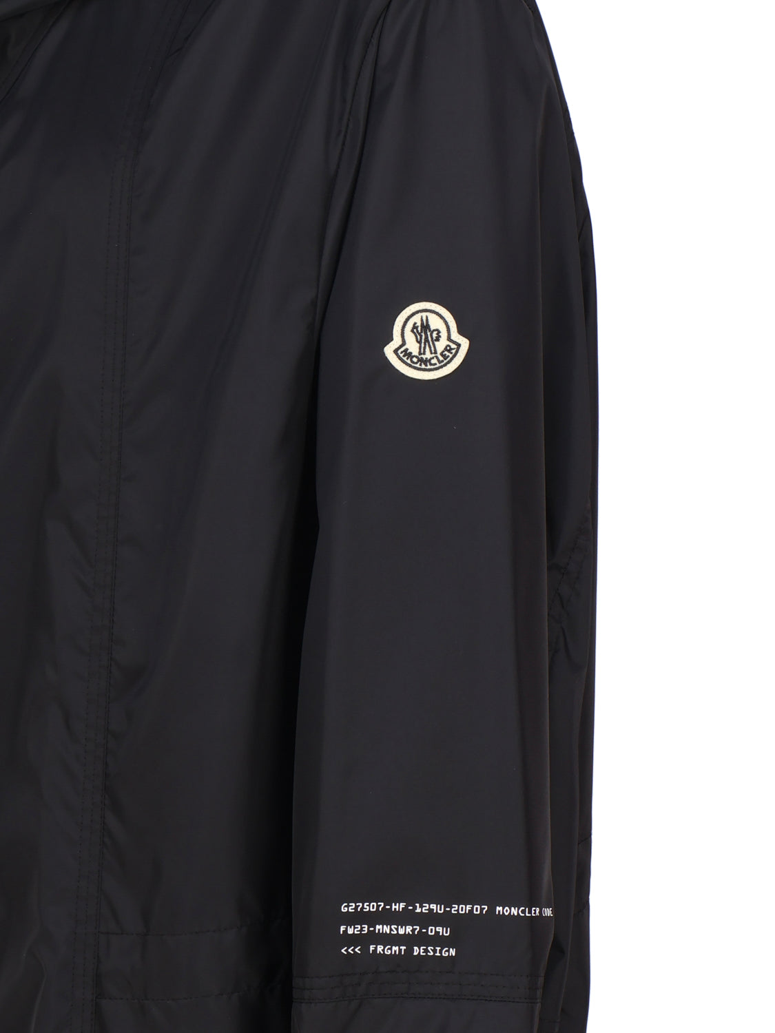 Moncler Coats Black Nylon