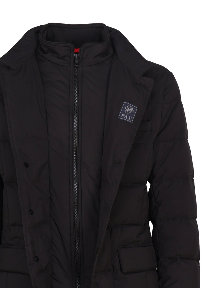 Fay Coats Black Polyamide