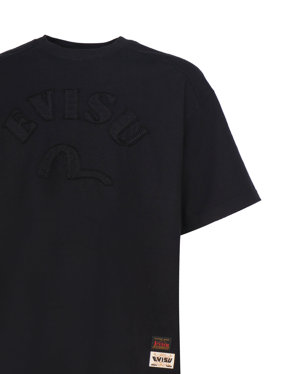 Evisu T-Shirts And Polos Black Cotton
