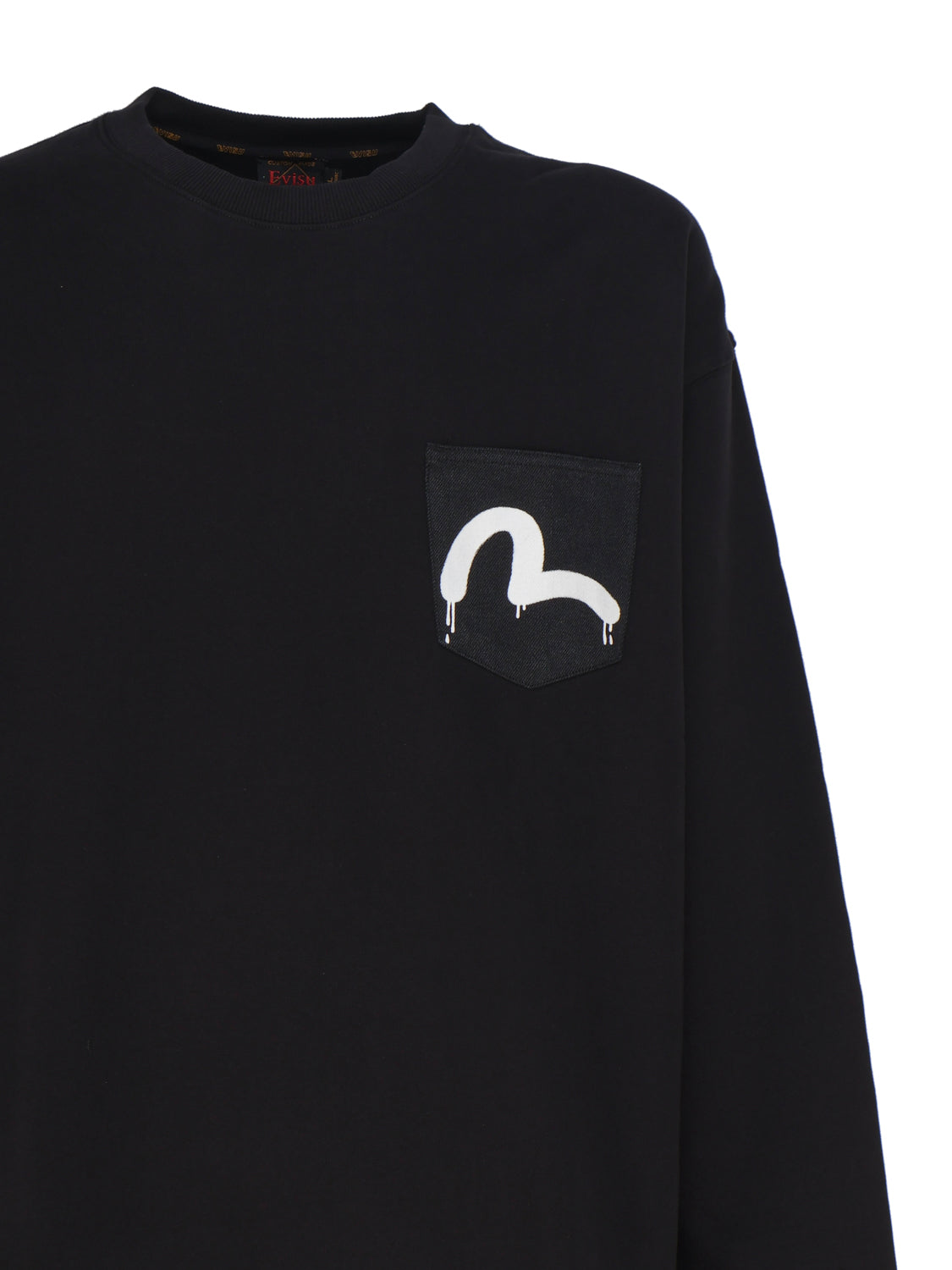 Evisu Sweaters Black Cotton