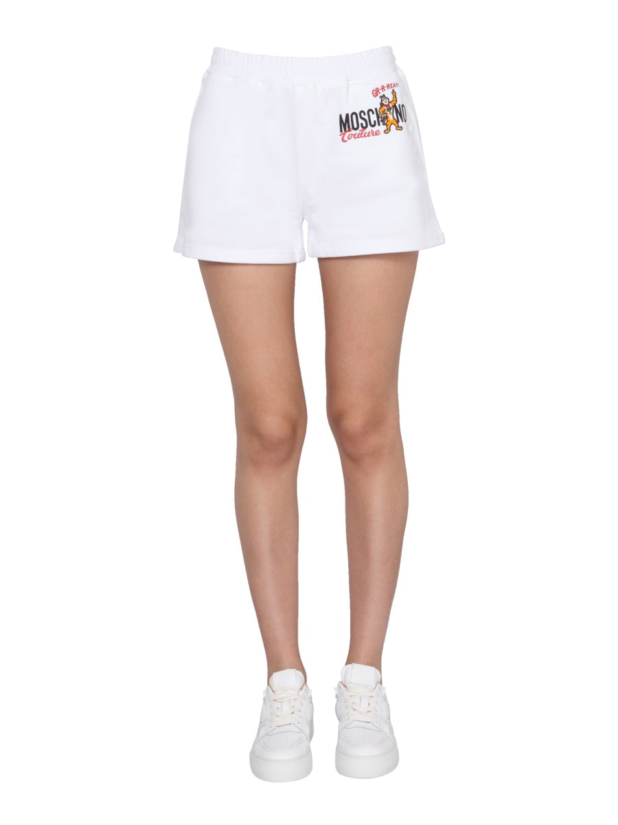 Moschino X Kelloggs Shorts White Cotton