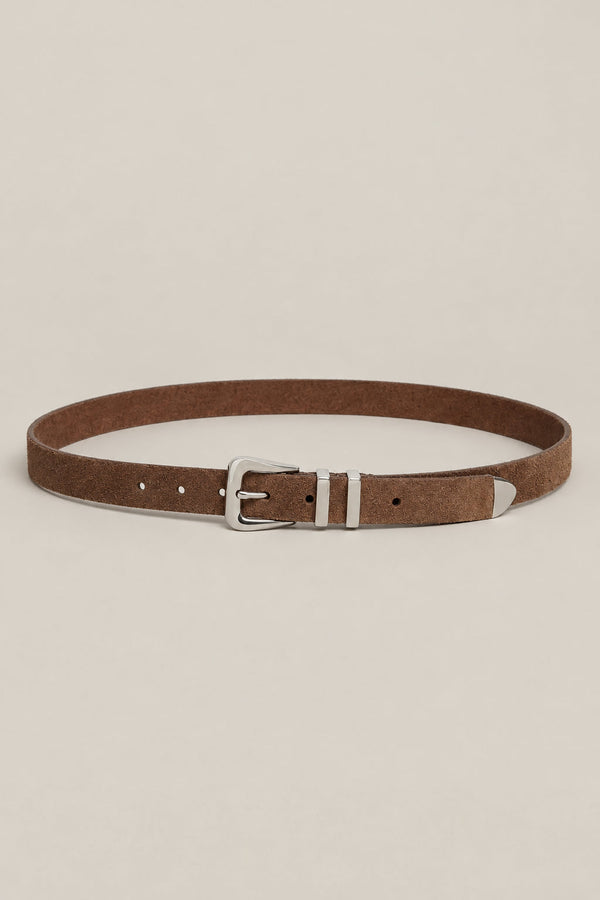 Brunello Cucinelli Mens Havana Leather Belt One Color