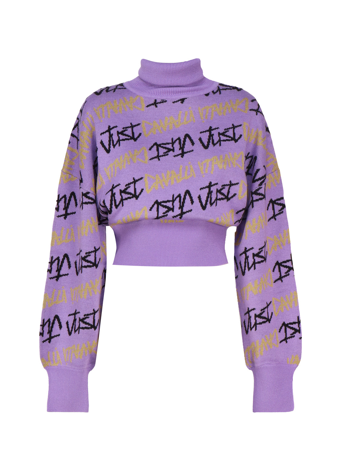 Just Cavalli Sweaters Violet Tulip Wool