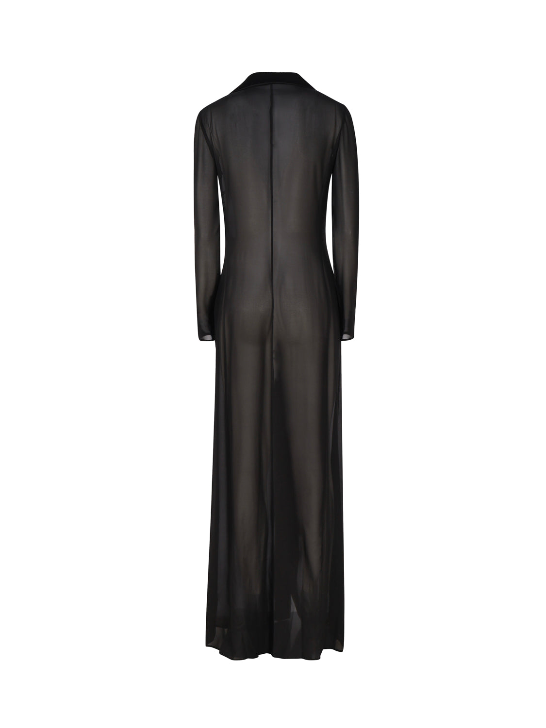 Dolce & Gabbana Coats Black Elastane Silk