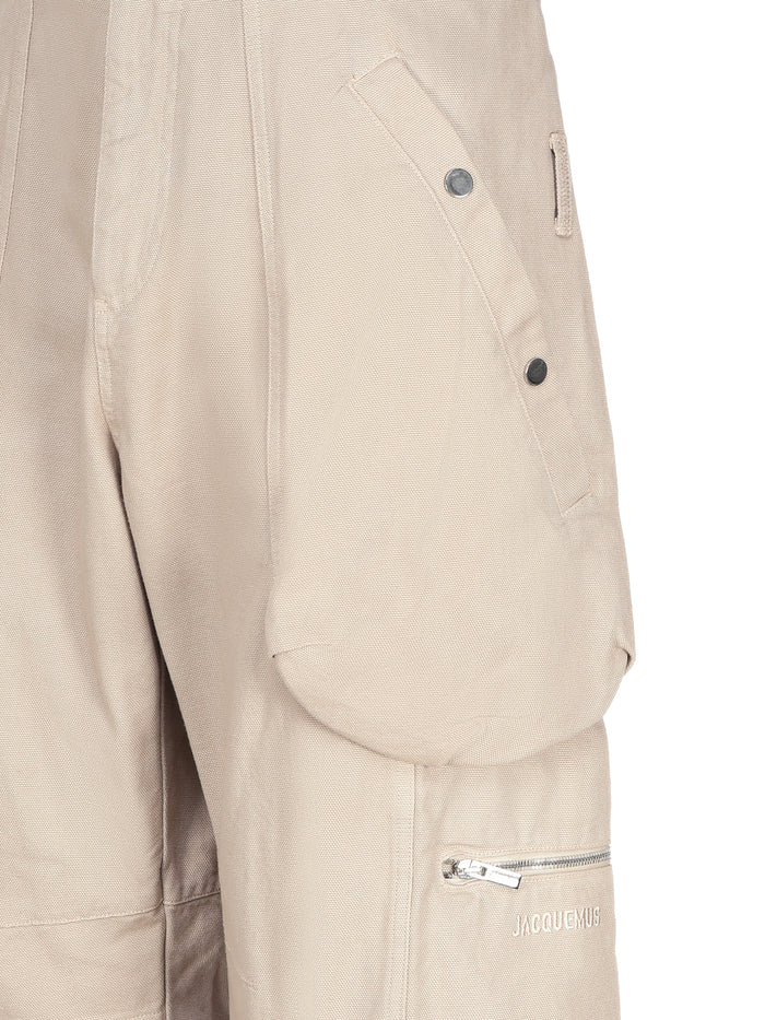 Jacquemus Trousers Beige Cotton
