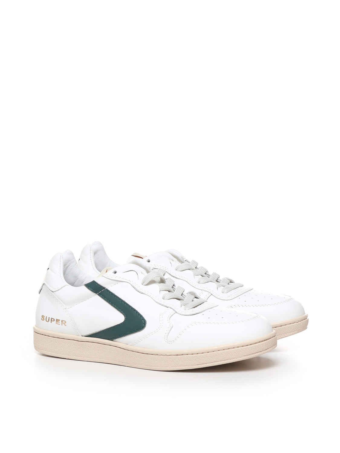 Valsport Sneakers White, Green Calfskin