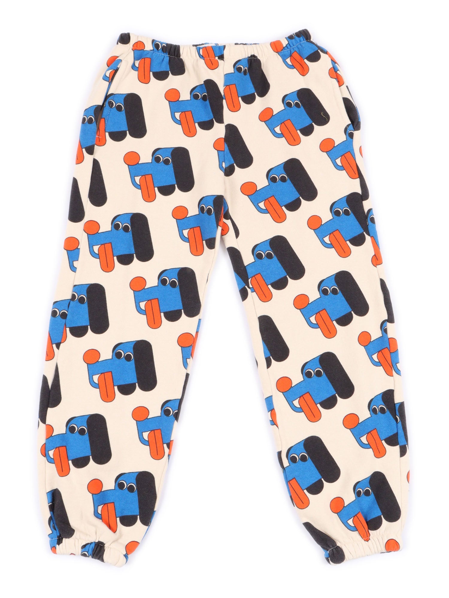 Doggy Mate All Over Joggings White Organic Cotton Trackpants