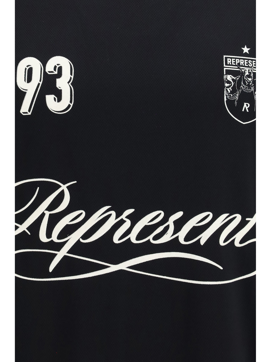T-Shirt Star Football Jet Black Polyester T-shirts