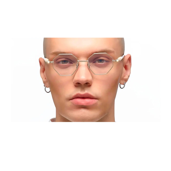 Kuboraum Maske P62 SI YB Silver- White- Black Oro Acetate/metal Occhiali Da Vista