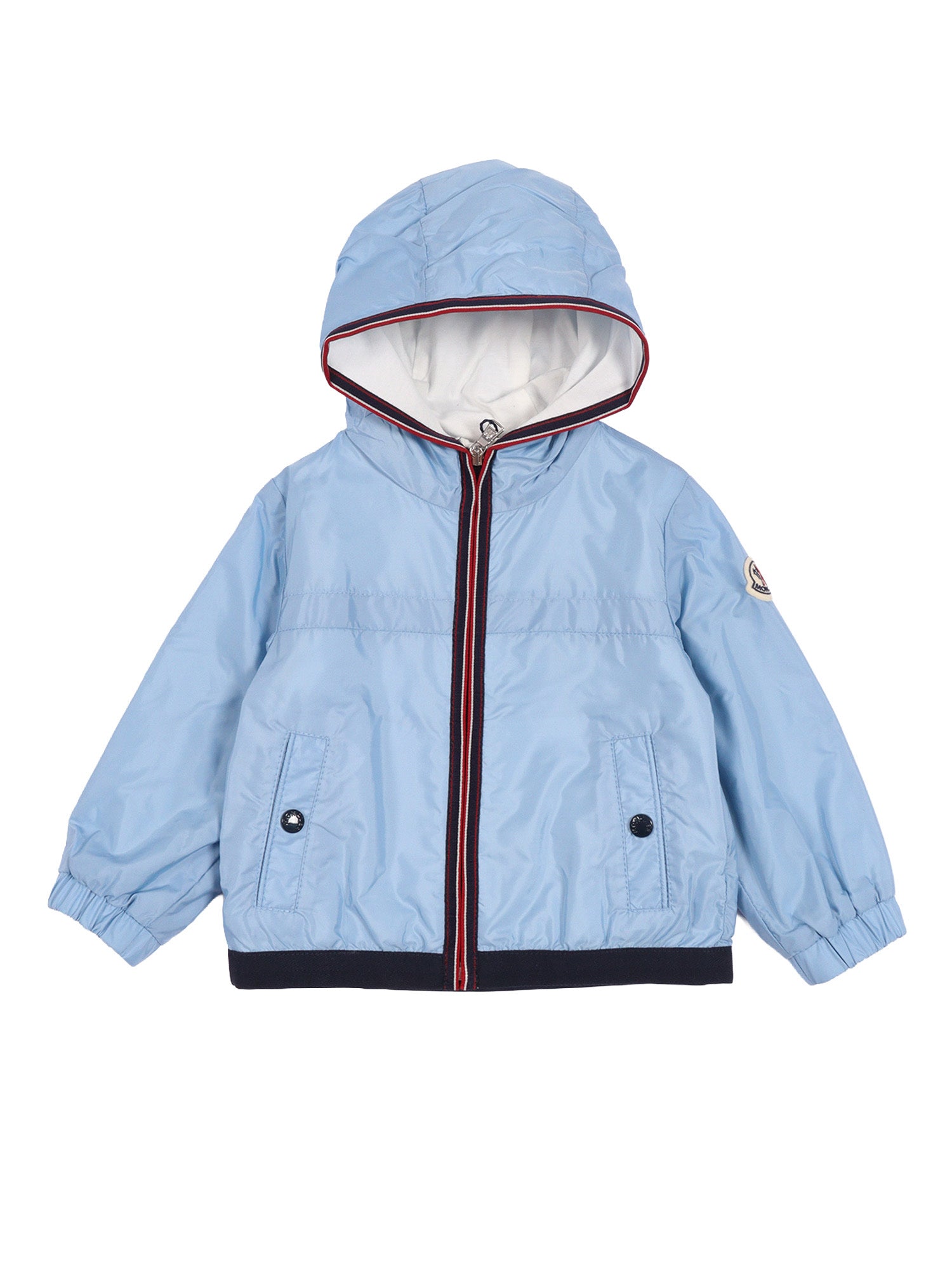 ANTON JACKET Light Blue Polyamide Lining Cotton Short Puffer