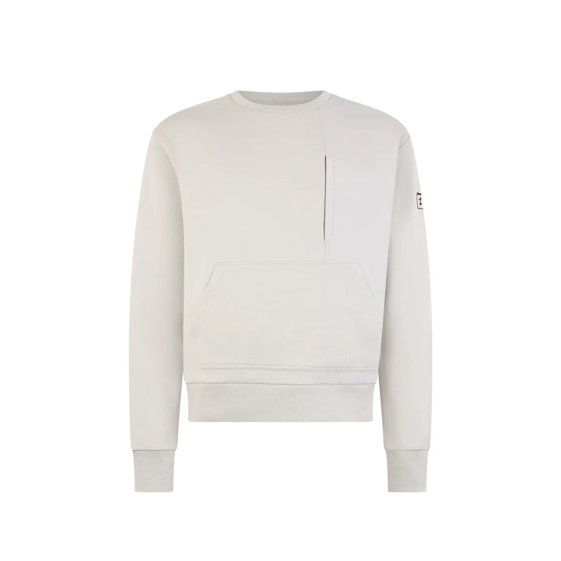 Herno Panelled-Design Sweatshirt Gray Cotton