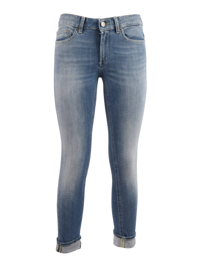 MONROE PANTS Blue Cotton Elastan Jean