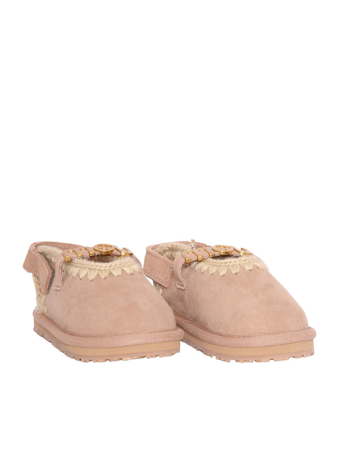 Kids mary jane slipper with ba Camel Slip On