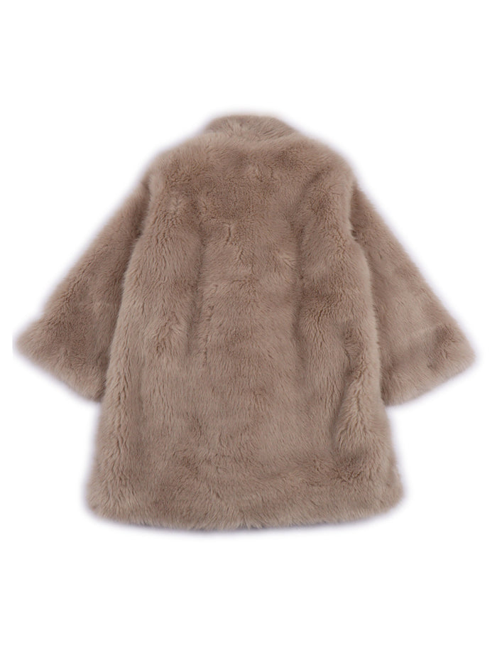 COAT Brown Polyester Fabric 2