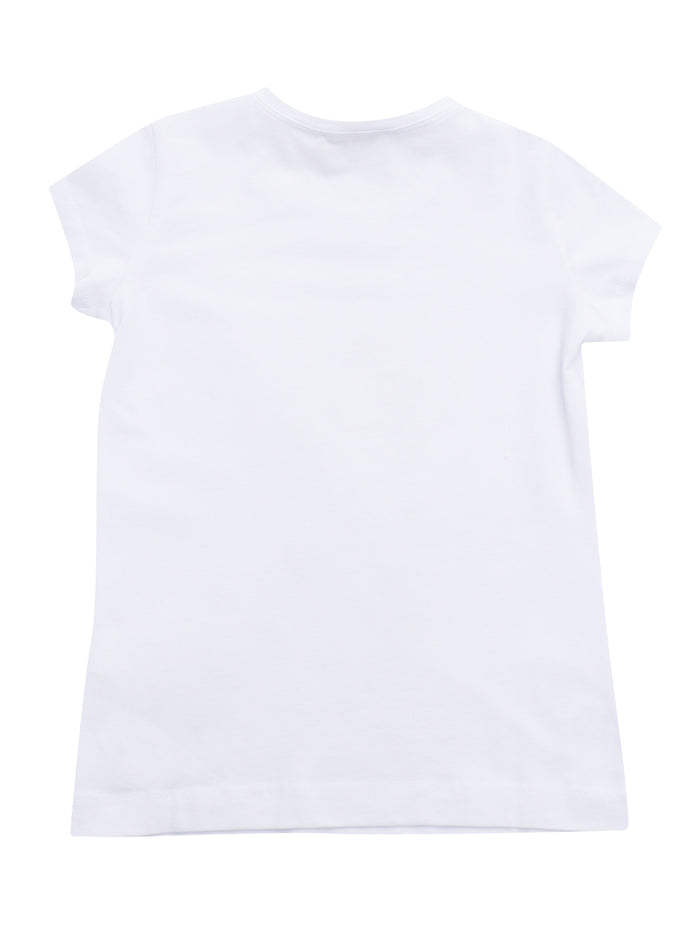 RABBIT PRINTED T-SHIRT White Cotton Elastan Short Sleeves