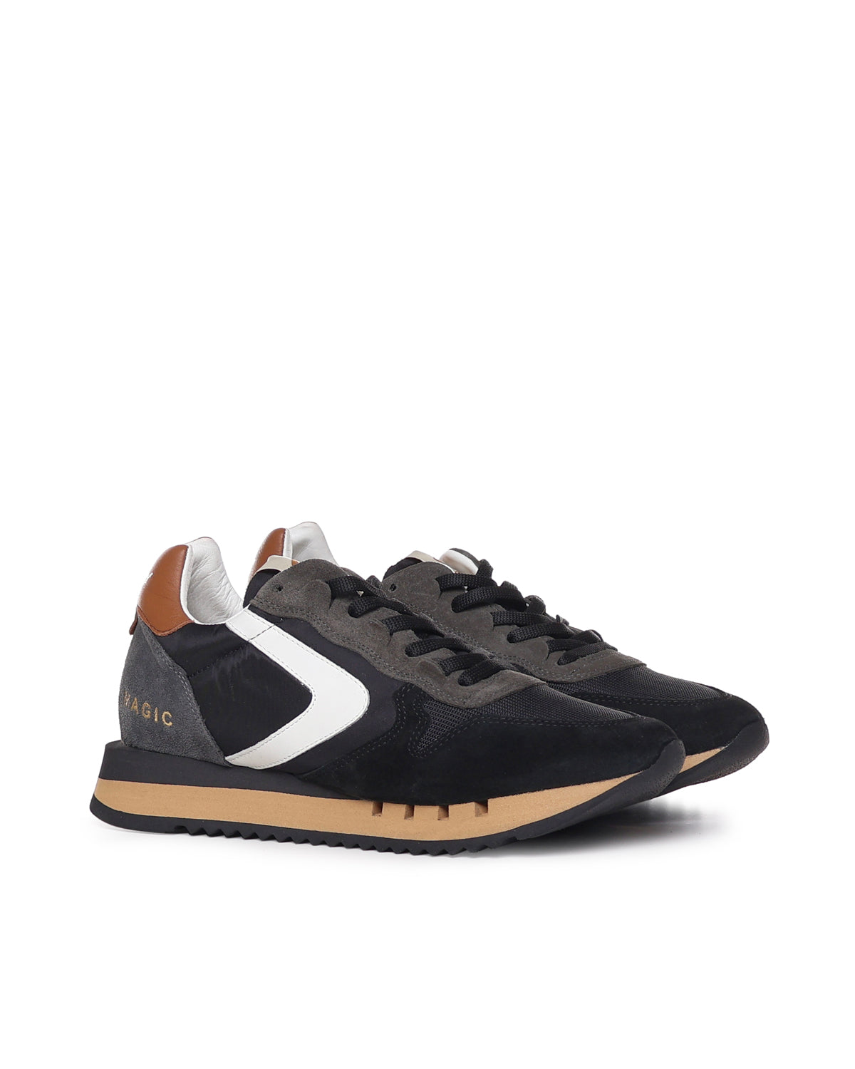 Valsport Sneakers Grey, Black, White Suede