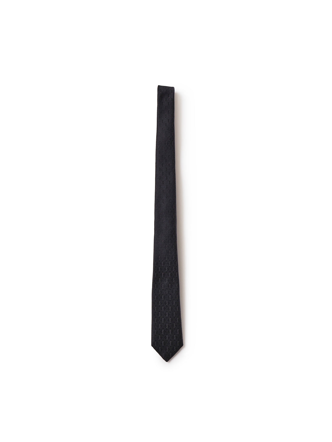 Saint Laurent Ties Black Silk